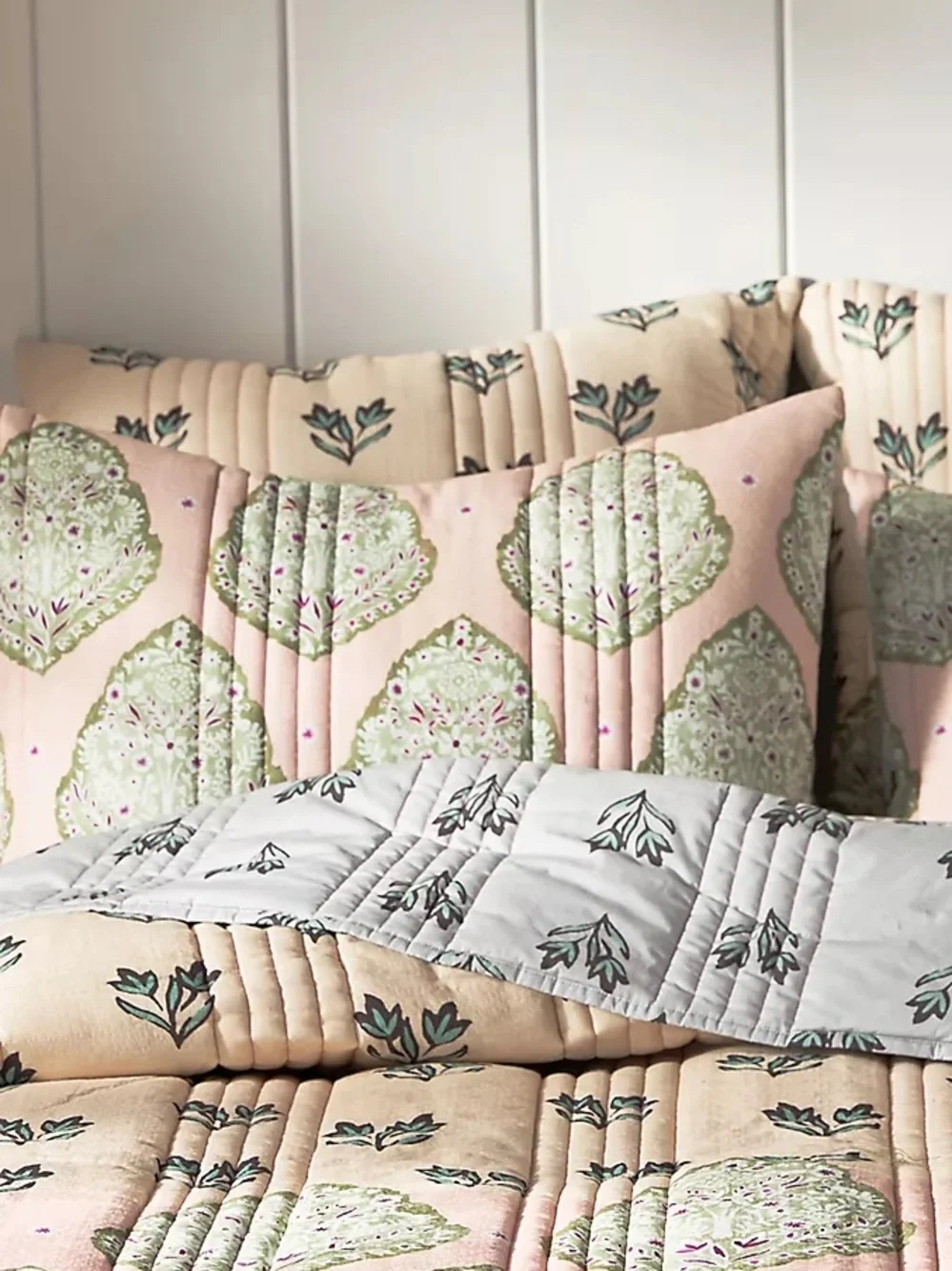New Amthropologie The Printed Textured Cotton Shames Size King